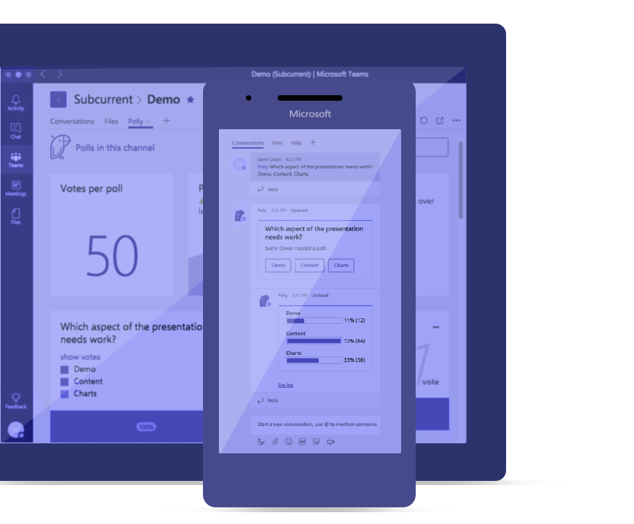 Polls and Surveys for Microsoft Teams Polly